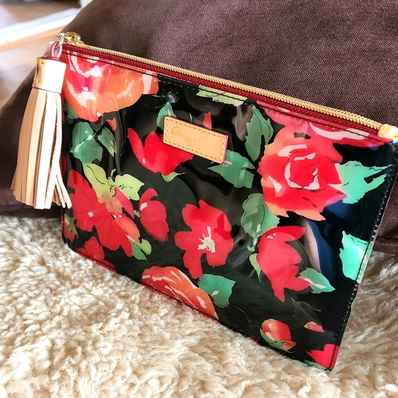NWOT Dooney & Bourke Rose And Tassel Cosmetic Pouch - Picture 7 of 7